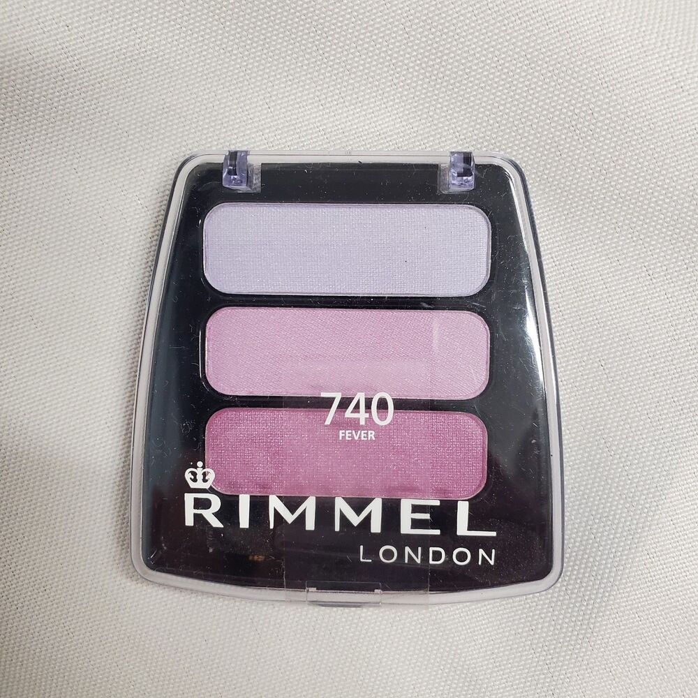 RIMMEL London Colour Rush Trio Eye Shadow # 740 Fever. Sealed. Purple
